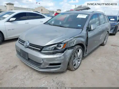3VWCA7AU7FM504018 — 2015 Volkswagen Golf Sportsvan, фото 2 с аукциона IAAI, Левый и правый бока