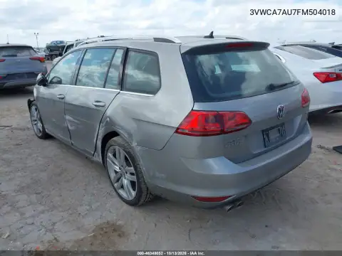 3VWCA7AU7FM504018 — 2015 Volkswagen Golf Sportsvan, фото 3 с аукциона IAAI, Левый и правый бока