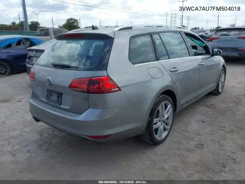 3VWCA7AU7FM504018 — 2015 Volkswagen Golf Sportsvan, фото 4 с аукциона IAAI, Левый и правый бока