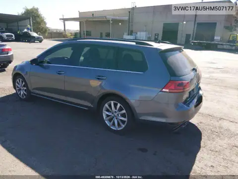3VWC17AU5HM507177 — 2017 Volkswagen Golf Sportsvan, фото 4 с аукциона IAAI, Задняя часть