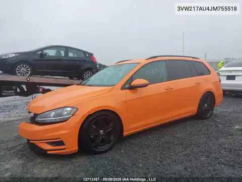 2018 Volkswagen Golf Sportwagen 1.8 Tsi Comfortline/1.8 Tsi Trendline VIN 3VW217AU4JM755518 фото 3