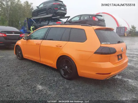 2018 Volkswagen Golf Sportwagen 1.8 Tsi Comfortline/1.8 Tsi Trendline VIN 3VW217AU4JM755518 фото 4