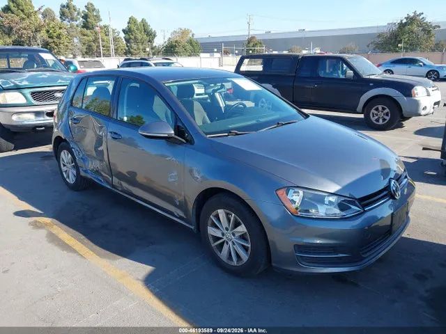 2017 Volkswagen Golf Tsi S 4-door/tsi Se 4-door/tsi Sel 4-door/tsi Wolfsburg Edition 4-door VIN 3VW217AU5HM022808 фото 1