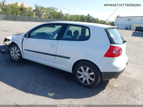 WVWAS71K77W206284 — 2007 Volkswagen GOLF, фото 4 с аукциона IAAI, Передняя часть
