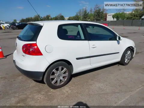 WVWAS71K77W206284 — 2007 Volkswagen GOLF, фото 5 с аукциона IAAI, Передняя часть