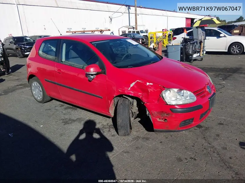 WVWBR71K97W067047 — 2007 Volkswagen GOLF, фото 2 с аукциона IAAI, Передняя часть справа