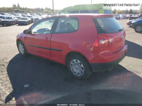 WVWBR71K97W067047 — 2007 Volkswagen GOLF, фото 4 с аукциона IAAI, Передняя часть справа