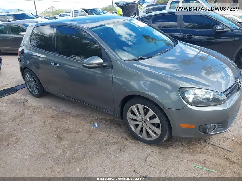 2013 Volkswagen Golf 2.0L Tdi 2-Door VIN WVWBM7AJ2DW037289 фото 1