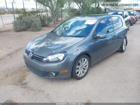 2013 Volkswagen Golf 2.0L Tdi 2-Door VIN WVWBM7AJ2DW037289 фото 2