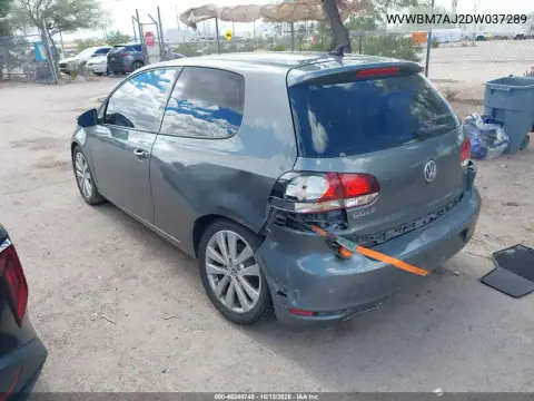 2013 Volkswagen Golf 2.0L Tdi 2-Door VIN WVWBM7AJ2DW037289 фото 3