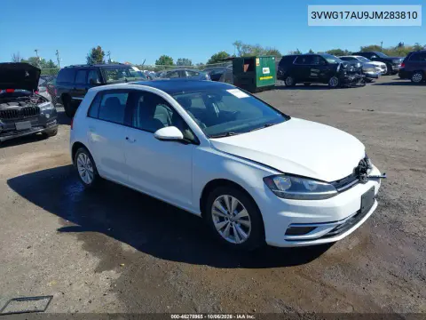 3VWG17AU9JM283810 — 2018 Volkswagen GOLF, Передняя часть, фото до ремонта