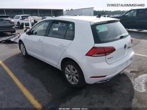 2021 Volkswagen Golf 1.4T Tsi VIN 3VWG57AU0MM004480 фото 4