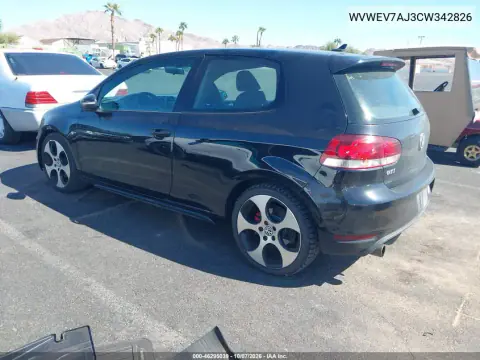 2012 Volkswagen Gti 2-Door VIN WVWEV7AJ3CW342826 фото 4