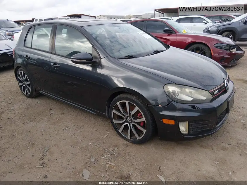 WVWHD7AJ7CW280637 Volkswagen GTI 2012 — повреждение Естественный износ, фото до ремонта
