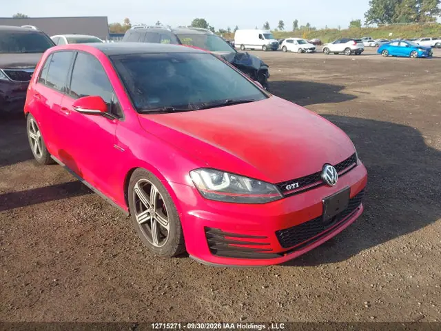 3VW4T7AUXGM062819 — 2016 Volkswagen GTI, Задняя часть (Rear), фото до ремонта