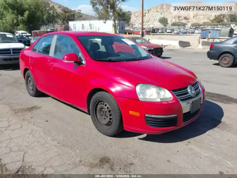 2007 Volkswagen Jetta VIN 3VWGF71K27M150119 фото 2