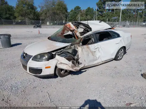 2009 Volkswagen Jetta Se VIN 3VWRM71K69M081470 фото 2