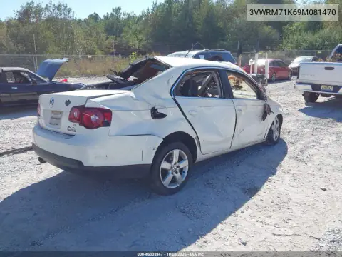2009 Volkswagen Jetta Se VIN 3VWRM71K69M081470 фото 4
