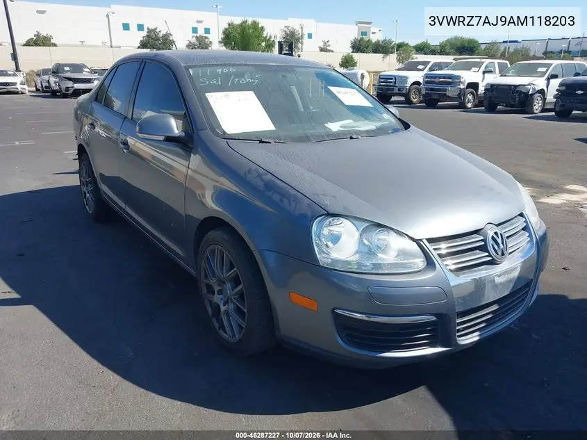 2010 Volkswagen Jetta Limited Edition VIN 3VWRZ7AJ9AM118203 фото 2