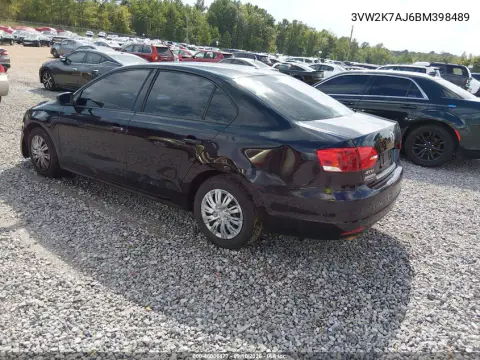 2011 Volkswagen Jetta 2.0L S VIN 3VW2K7AJ6BM398489 фото 4