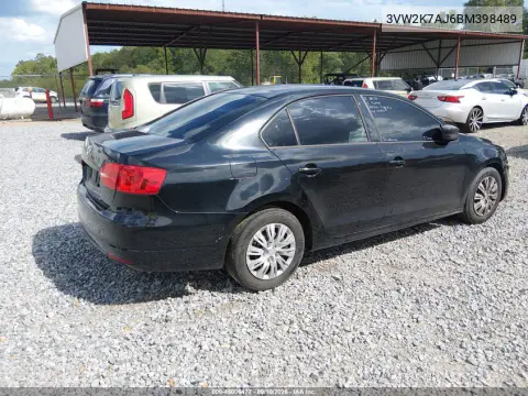 2011 Volkswagen Jetta 2.0L S VIN 3VW2K7AJ6BM398489 фото 5