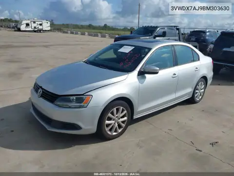 3VWDX7AJ9BM303630 — 2011 Volkswagen Jetta, фото 3 с аукциона IAAI, Естественный износ