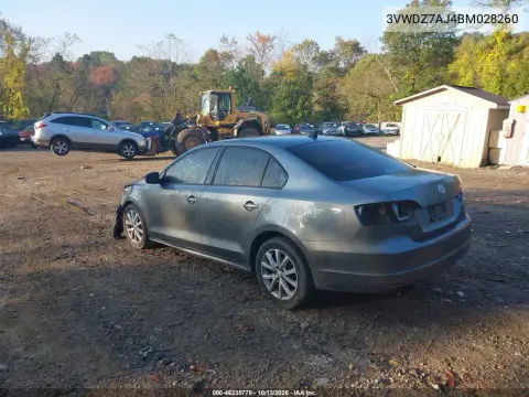 2011 Volkswagen Jetta 2.5L Se VIN 3VWDZ7AJ4BM028260 фото 4