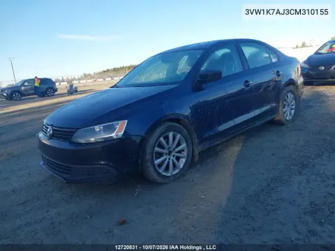 2012 Volkswagen Jetta S VIN 3VW1K7AJ3CM310155 фото 3