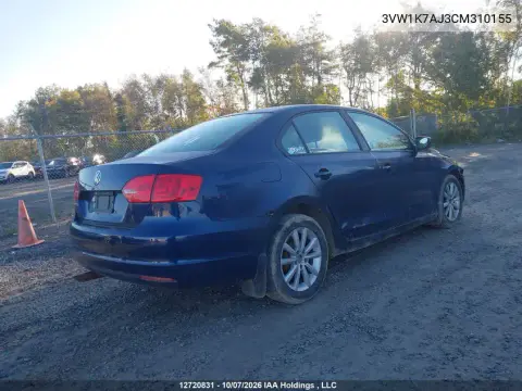 2012 Volkswagen Jetta S VIN 3VW1K7AJ3CM310155 фото 5