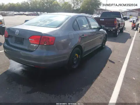 2012 Volkswagen Jetta 2.5L Se VIN 3VWDP7AJ9CM350934 фото 5