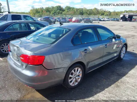 2012 Volkswagen Jetta 2.5L Se VIN 3VWDP7AJ6CM393319 фото 5