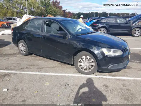 3VW2K7AJ7CM466588 — 2012 Volkswagen Jetta, Левая сторона, фото до ремонта