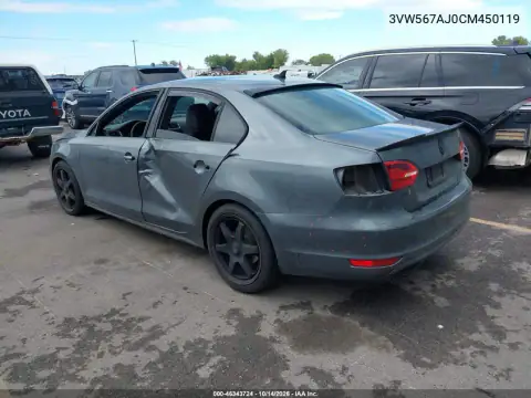3VW567AJ0CM450119 — 2012 Volkswagen Jetta, фото 4 с аукциона IAAI, Левый бок