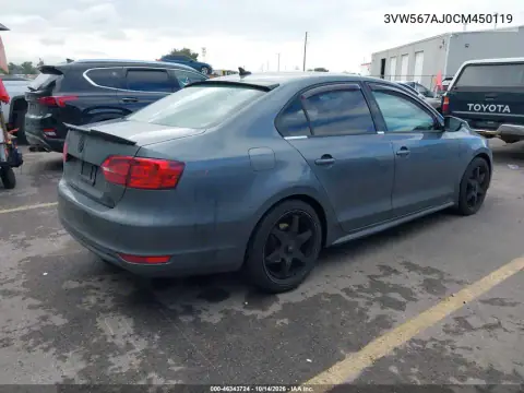 3VW567AJ0CM450119 — 2012 Volkswagen Jetta, фото 5 с аукциона IAAI, Левый бок