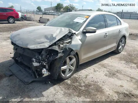 3VWLL7AJ9DM221830 — 2013 Volkswagen Jetta, фото 2 с аукциона IAAI, Передняя часть