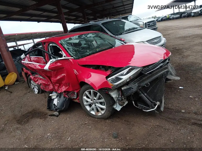 3VWDP7AJ1DM384707 Volkswagen Jetta 2013 — повреждение Передняя часть, фото до ремонта