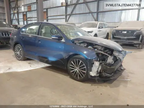 3VWL07AJ7EM427769 — 2014 Volkswagen Jetta, Передняя часть, фото до ремонта
