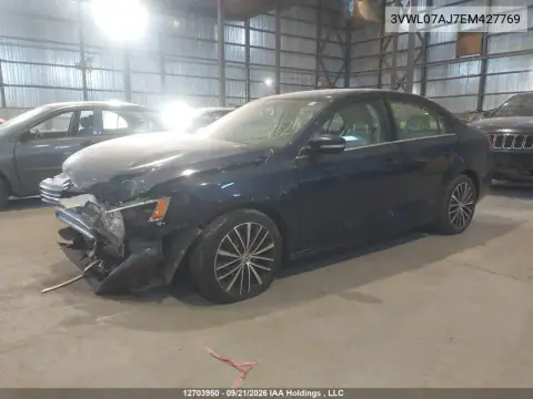 2014 Volkswagen Jetta VIN 3VWL07AJ7EM427769 фото 2