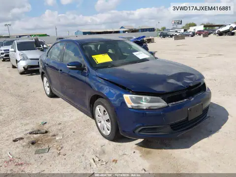 3VWD17AJXEM416881 — 2014 Volkswagen Jetta, Передняя часть, фото до ремонта
