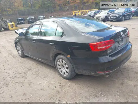 2015 Volkswagen Jetta 2.0L S VIN 3VW2K7AJ3FM280518 фото 4