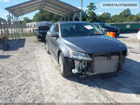 3VWD07AJ1FM268530 — 2015 Volkswagen Jetta, Передняя часть, фото до ремонта