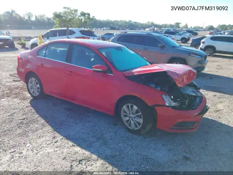 3VWD07AJ7FM319092 — 2015 Volkswagen Jetta, Передняя часть, фото до ремонта