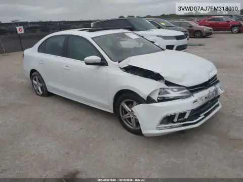 3VWD07AJ7FM318010 — 2015 Volkswagen Jetta, Сзади, фото до ремонта