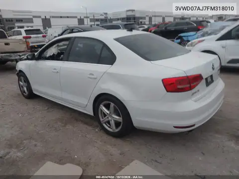3VWD07AJ7FM318010 — 2015 Volkswagen Jetta, фото 3 с аукциона IAAI, Задняя часть