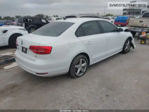 3VWD07AJ7FM318010 — 2015 Volkswagen Jetta, фото 4 с аукциона IAAI, Задняя часть