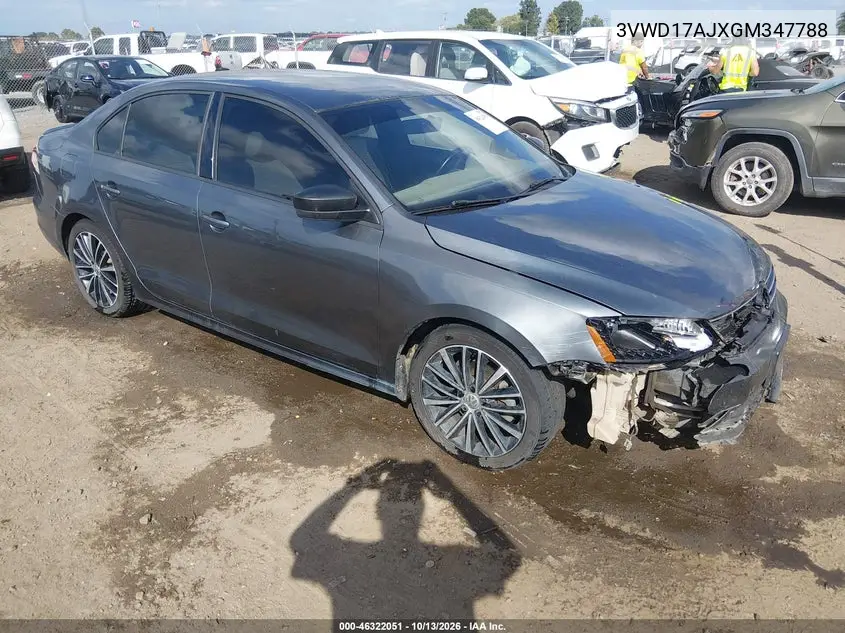 3VWD17AJXGM347788 — 2016 Volkswagen Jetta, фото 2 с аукциона IAAI, Передняя часть