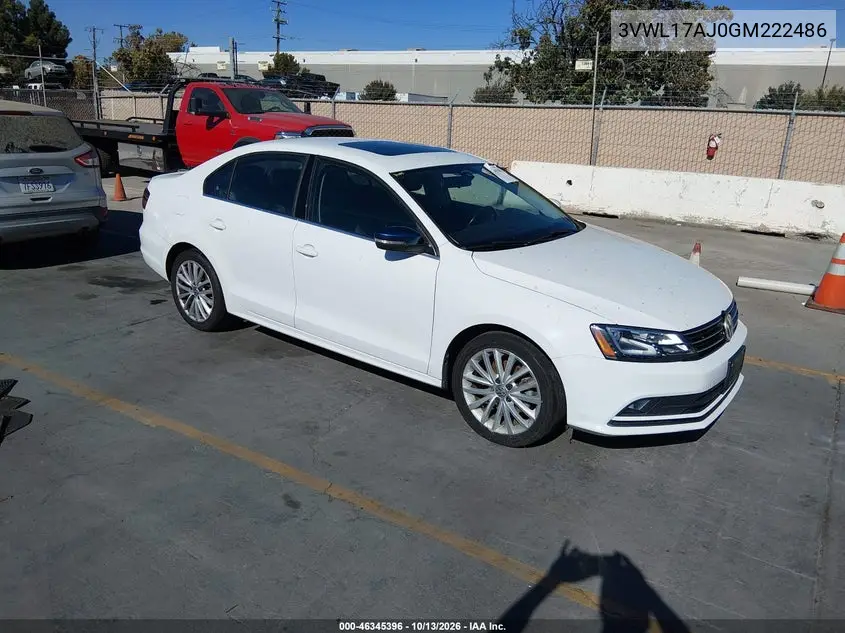 3VWL17AJ0GM222486 — 2016 Volkswagen Jetta, фото 2 с аукциона IAAI 19.10.2026, Естественный износ