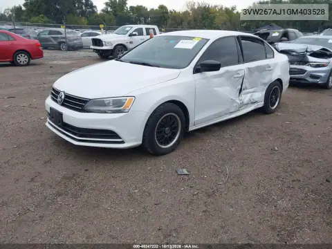 3VW267AJ1GM403528 — 2016 Volkswagen Jetta, фото 3 с аукциона IAAI, Не указано