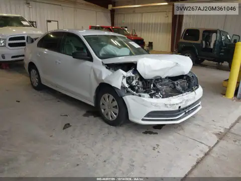 3VW267AJ2GM361046 — 2016 Volkswagen Jetta, Передняя часть, фото до ремонта