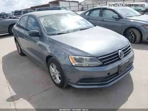 3VW267AJ3GM380785 — 2016 Volkswagen Jetta, Левая сторона, фото до ремонта